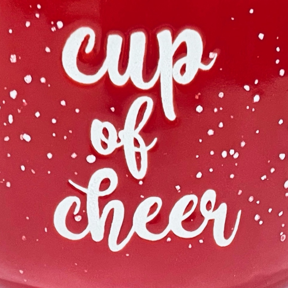 NEW! Red “Cup of Cheer” Mug New In Box - Picture 5 of 14